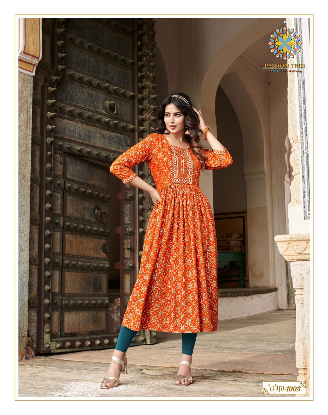 Monza Vol 1 By Passion Tree Nayra Cut Designer Kurtis

